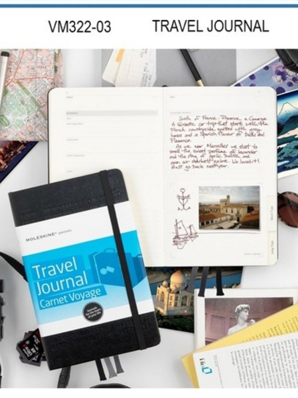 ✨NEW Moleskine TRAVEL Passion Journal Notebook 5 Sections Leather Cover Stickers